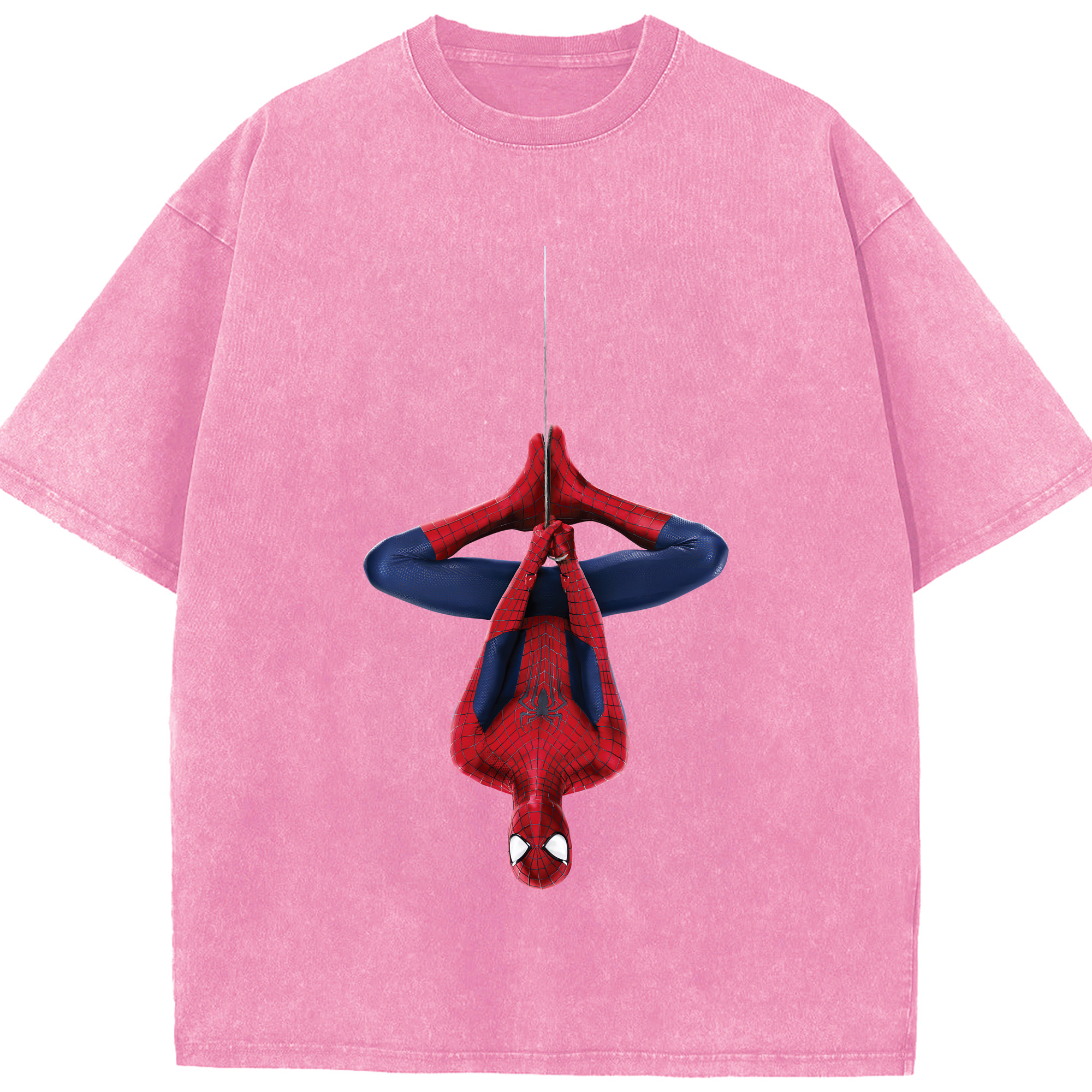（画像用） Spider Man スパイダーマン 綿100% ヴィンテージ風 半袖Tシャツ（フロントプリント）